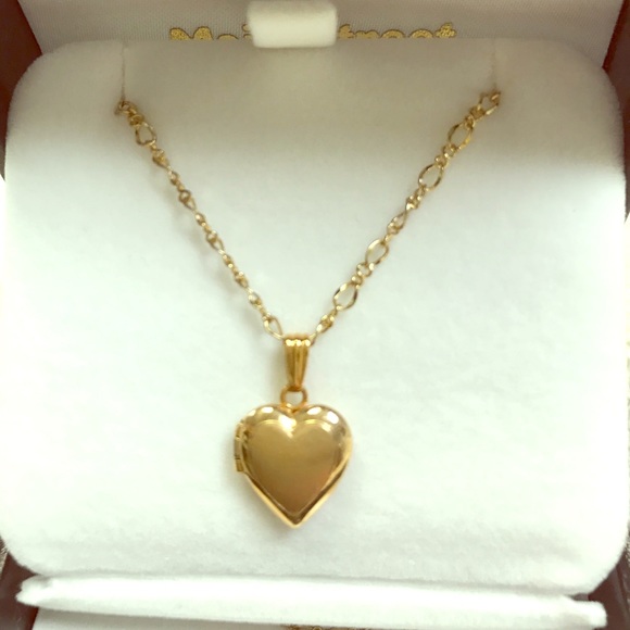 Gold Filled Heart Locket Necklace